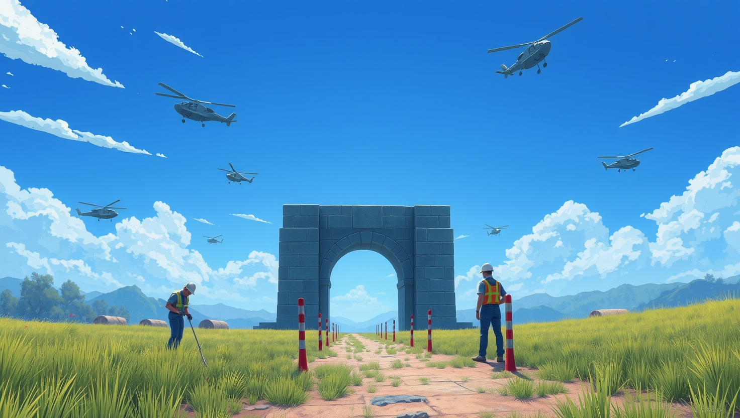 AI-generated editorial illustration; not a photograph of the event