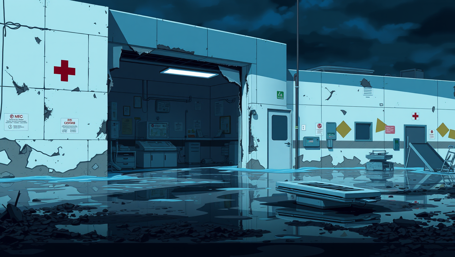 AI-generated editorial illustration; not a photograph of the event