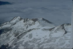 Archive reference photo of Kupreanof Volcano from 1984; not current conditions.