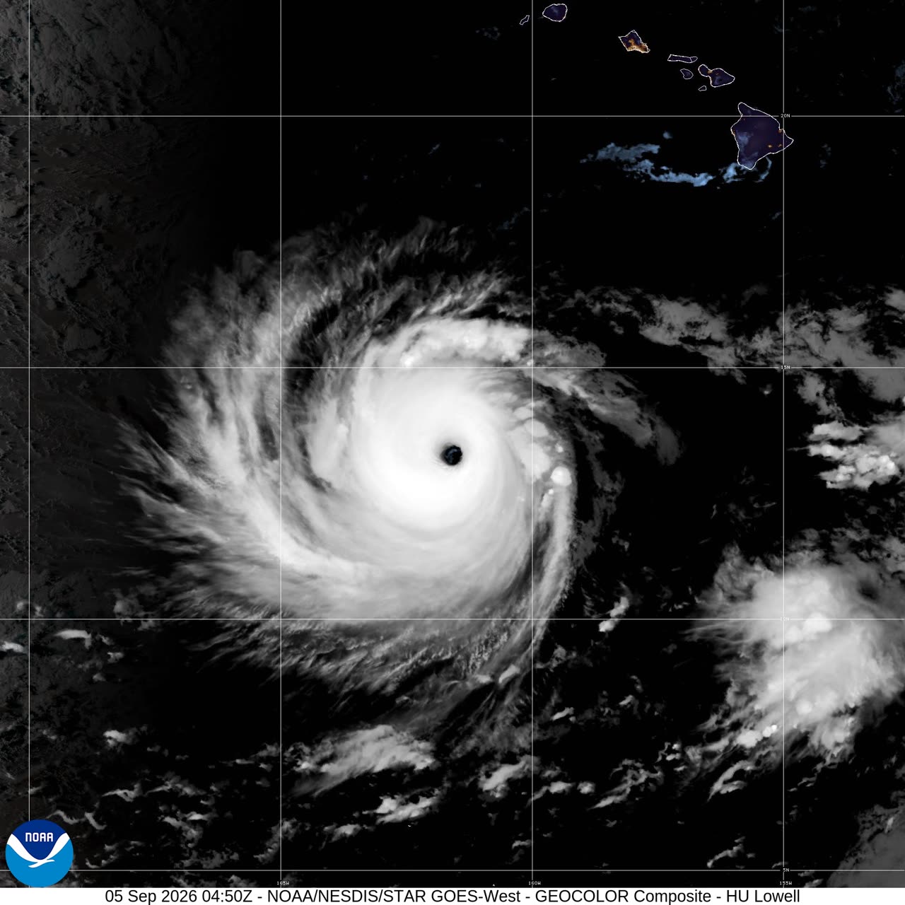 Hurricane Lowell strengthens to Category 5